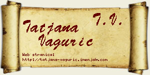 Tatjana Vagurić vizit kartica